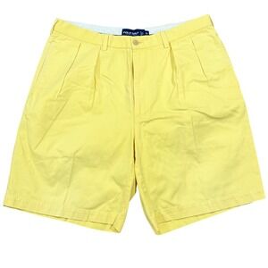 Polo Golf Ralph Lauren Shorts Mens 36 Yellow Vintage Classics Golf Chino Preppy